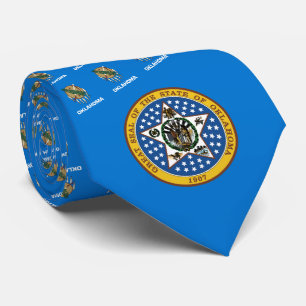 Cravate Drapeau et phoque de l'Oklahoma, Drapeau de l'Okla