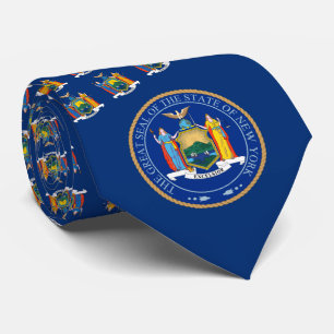Cravate Drapeau et sceau de New York, Drapeau de New York