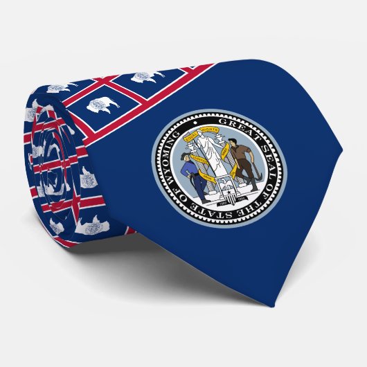 Cravate Drapeau et sceau Wyomingite, Drapeau du Wyoming (Roulé)