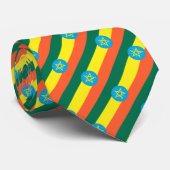 Cravate Drapeau Éthiopie (Roulé)