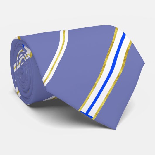 Cravate Drapeau finlandais de rayures (Roulé)