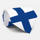 Cravate Drapeau finlandais (Finlande) (Roulé)