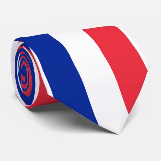 Cravate Drapeau français (Roulé)