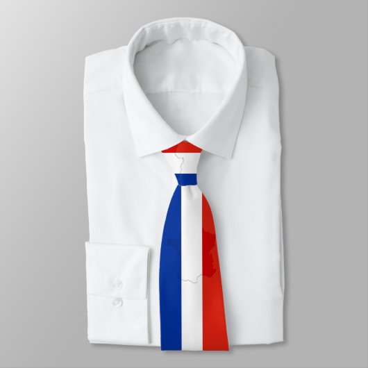 Cravate drapeau français (Attaché)