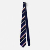 Cravate Drapeau français de rayures (Devant)