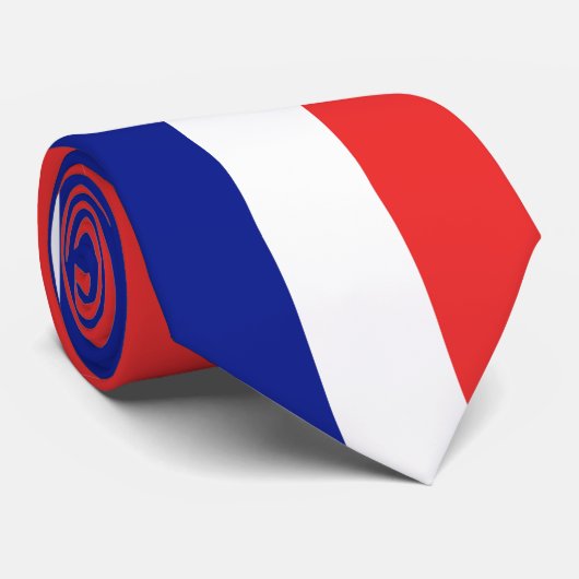 Cravate Drapeau français Tricolore (Roulé)