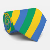 Cravate Drapeau Gabon (Roulé)