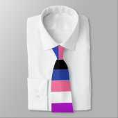 Cravate Drapeau Genderfluide (Attaché)