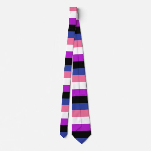 Cravate Drapeau Genderfluide (Dos)