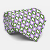Cravate Drapeau Genderqueer Diamants Fierté (Roulé)
