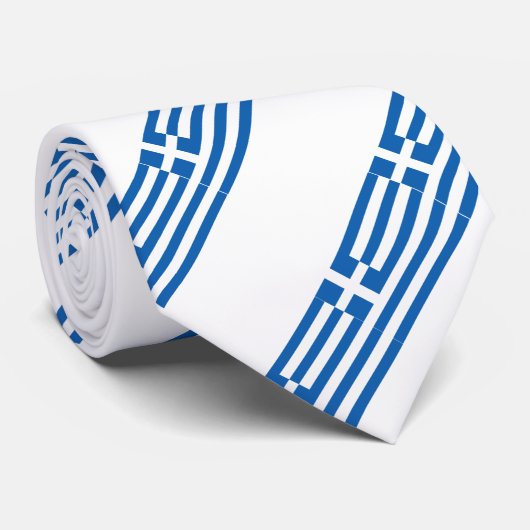 Cravate Drapeau grec (Roulé)