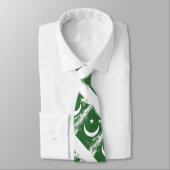Cravate Drapeau grunge du Pakistan (Attaché)