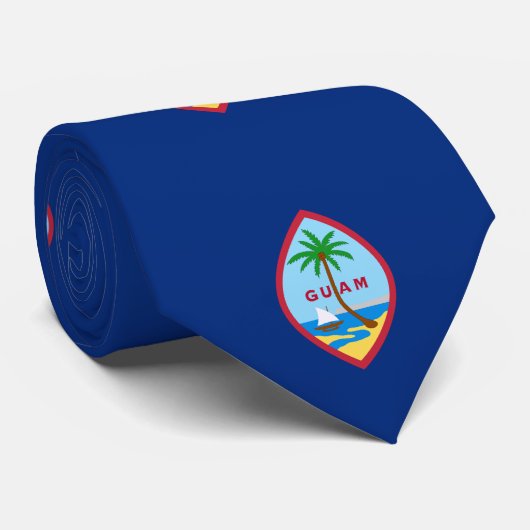 Cravate Drapeau Guam (Roulé)
