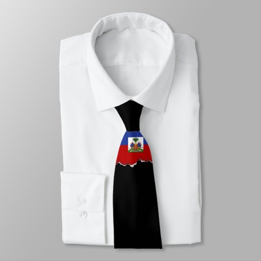 Cravate Drapeau haïtien classique (Attaché)