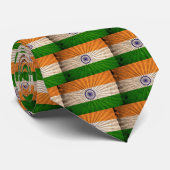 Cravate Drapeau indien cool Grunge (Roulé)