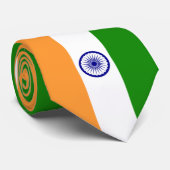 Cravate Drapeau indien (Inde) (Pays d'Asie du Sud) (Bharat (Roulé)