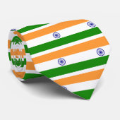 Cravate Drapeau indien "Tiranga " de bonne couleur (Roulé)