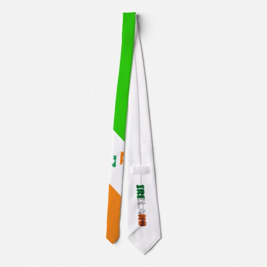 Cravate Drapeau irlandais (Dos)