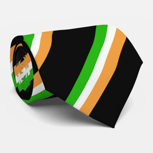Cravate Drapeau irlandais (Roulé)