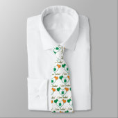 Cravate Drapeau irlandais aux coeurs (Attaché)