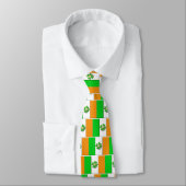 Cravate Drapeau irlandais chanceux (Attaché)