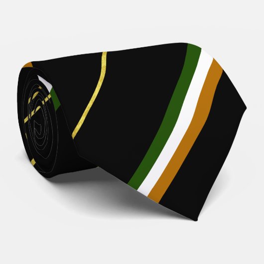 Cravate Drapeau irlandais de rayures (Roulé)