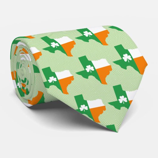 Cravate Drapeau irlandais du Texas (Roulé)