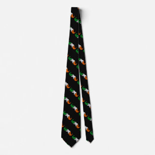 Cravate Drapeau irlandais Grunge Mustache