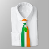 Cravate Drapeau irlandais, voyage en trèfle irlandais, aff (Attaché)