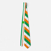 Cravate Drapeau irlandais, voyage en trèfle irlandais, aff (Dos)