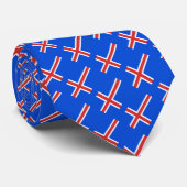 Cravate Drapeau islandais (Roulé)