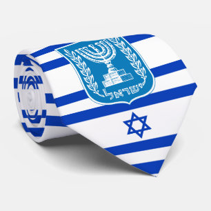 Cravate Drapeau israélien et Emblème national, Drapeau d'I
