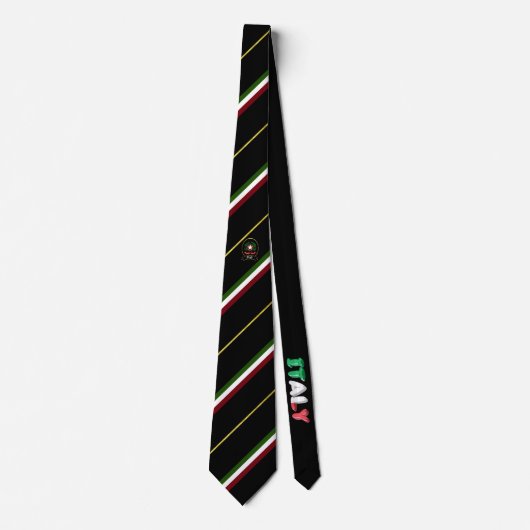 Cravate Drapeau italien de rayures (Devant)