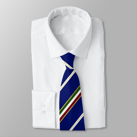 Cravate Drapeau italien de rayures (Attaché)