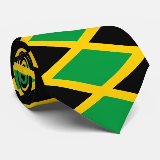 Cravate Drapeau jamaïcain (Roulé)