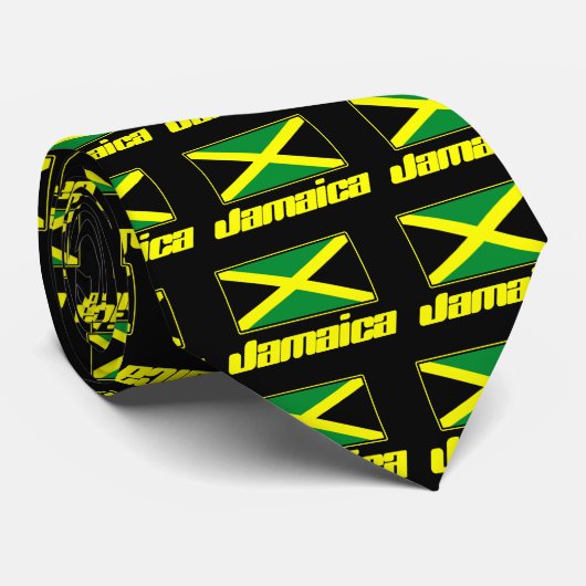 Cravate Drapeau jamaïcain (Roulé)