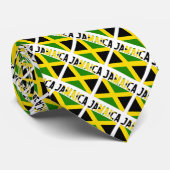 Cravate Drapeau jamaïcain avec ton nom (Roulé)