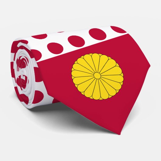 Cravate Drapeau japonais et phoque impérial, Drapeau japon (Roulé)