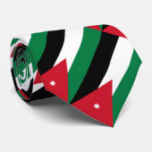 Cravate Drapeau Jordanie (Roulé)