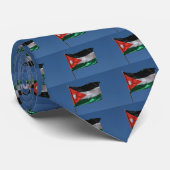 Cravate drapeau jordanien (Roulé)