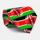 Cravate Drapeau kényan (Roulé)