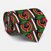 Cravate Drapeau kenyan fluide : un design moderne (Roulé)