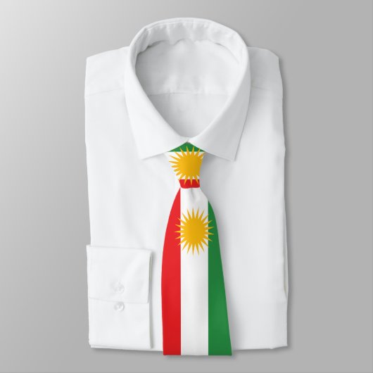 Cravate Drapeau kurde (Kurdistan) (Attaché)