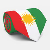 Cravate Drapeau kurde (Kurdistan) (Roulé)