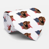 Cravate Drapeau Labrador Retriever (chocolat) (Roulé)