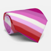 Cravate Drapeau lesbien de fierté de Falln (Roulé)