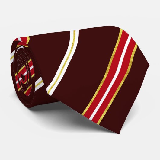 Cravate Drapeau letton de rayures (Roulé)