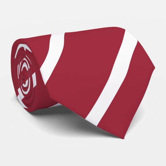 Cravate Drapeau Lettonie (Roulé)
