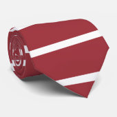 Cravate Drapeau Lettonie (Roulé)