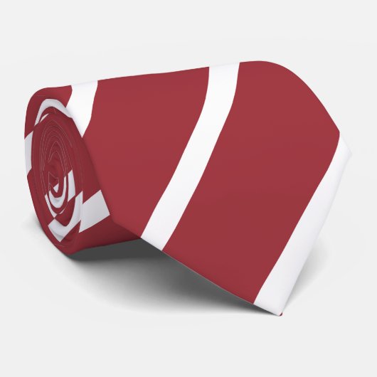 Cravate Drapeau Lettonie (Roulé)